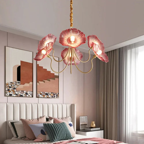 Bouquet 6 Wine - Floral Chandelier E14