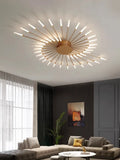 Fireworks 42 Heads - Gold Ceiling Light Fixture Modern 84W LED