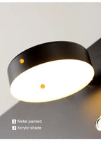 USB Spot Light White - Minimalist LED Wall Sconce with USB Charging Port