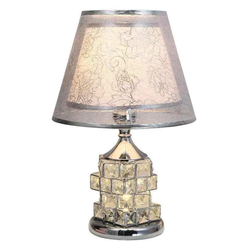 Rubik's Cube Silver - Art Deco LED Table Lamp