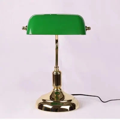 Bank Lamp Green - Classic Table Lamp E27