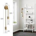 Pulley Gold - Modern Wall Sconce G9 Golden Wall Light