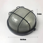 Round Bulkhead - Black (Outdoor)