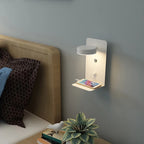 USB Spot Light White - Minimalist LED Wall Sconce with USB Charging Port