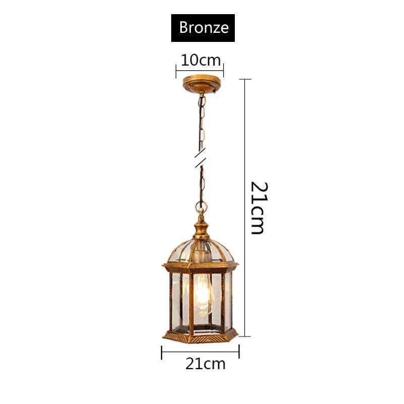 Lantern Pendant - Bronze (Outdoor)