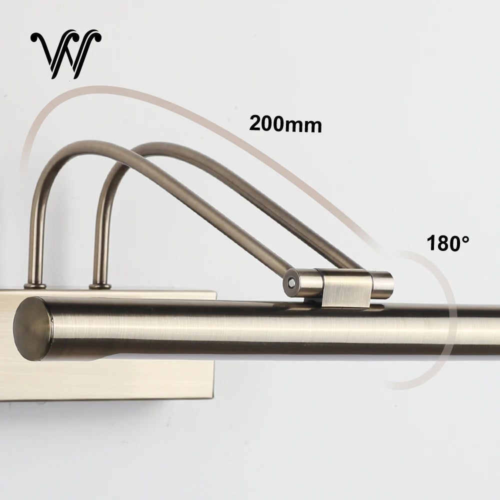Binder - Waterproof Copper Bathroom Light IP42 Modern Picture Mirror Lamp