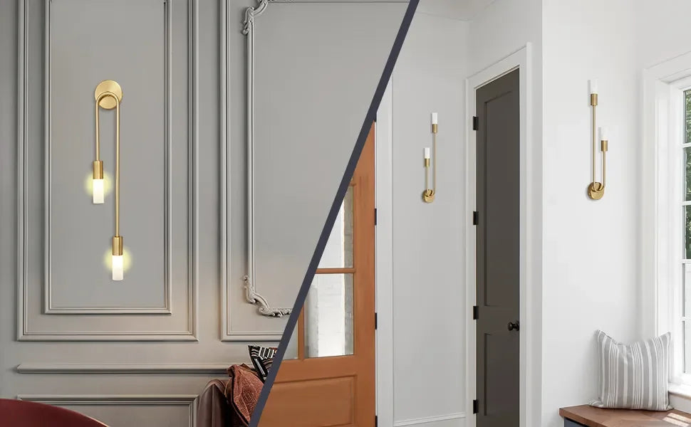 Pulley Gold - Modern Wall Sconce G9 Golden Wall Light