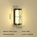 Shield - Minimalist Outdoor Lighting LED Wall Sconce Waterproof IP65 Wall Light