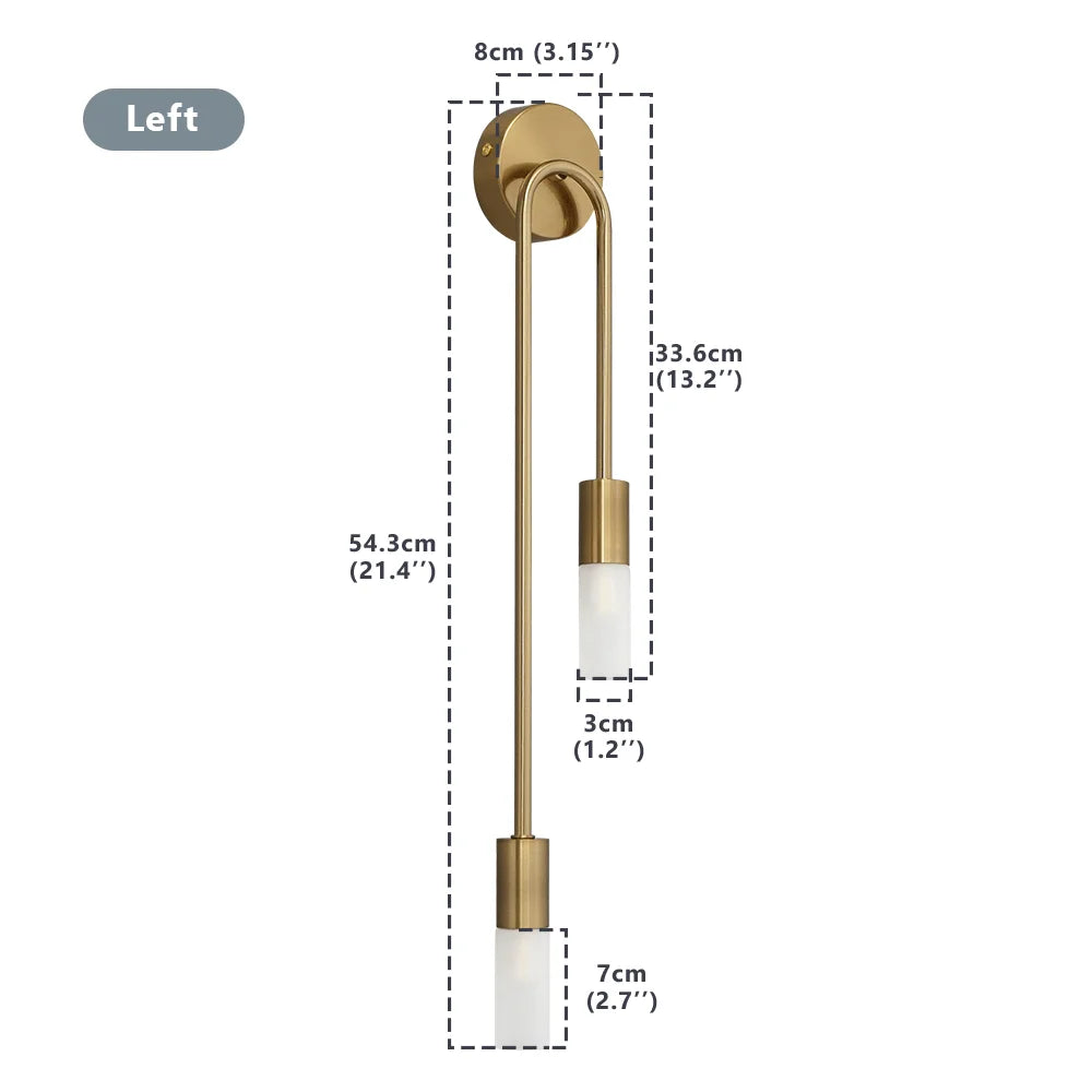 Pulley Gold - Modern Wall Sconce G9 Golden Wall Light