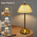Star Point - Four Shade Options USB Rechargeable Crystal LED Desk Lamp