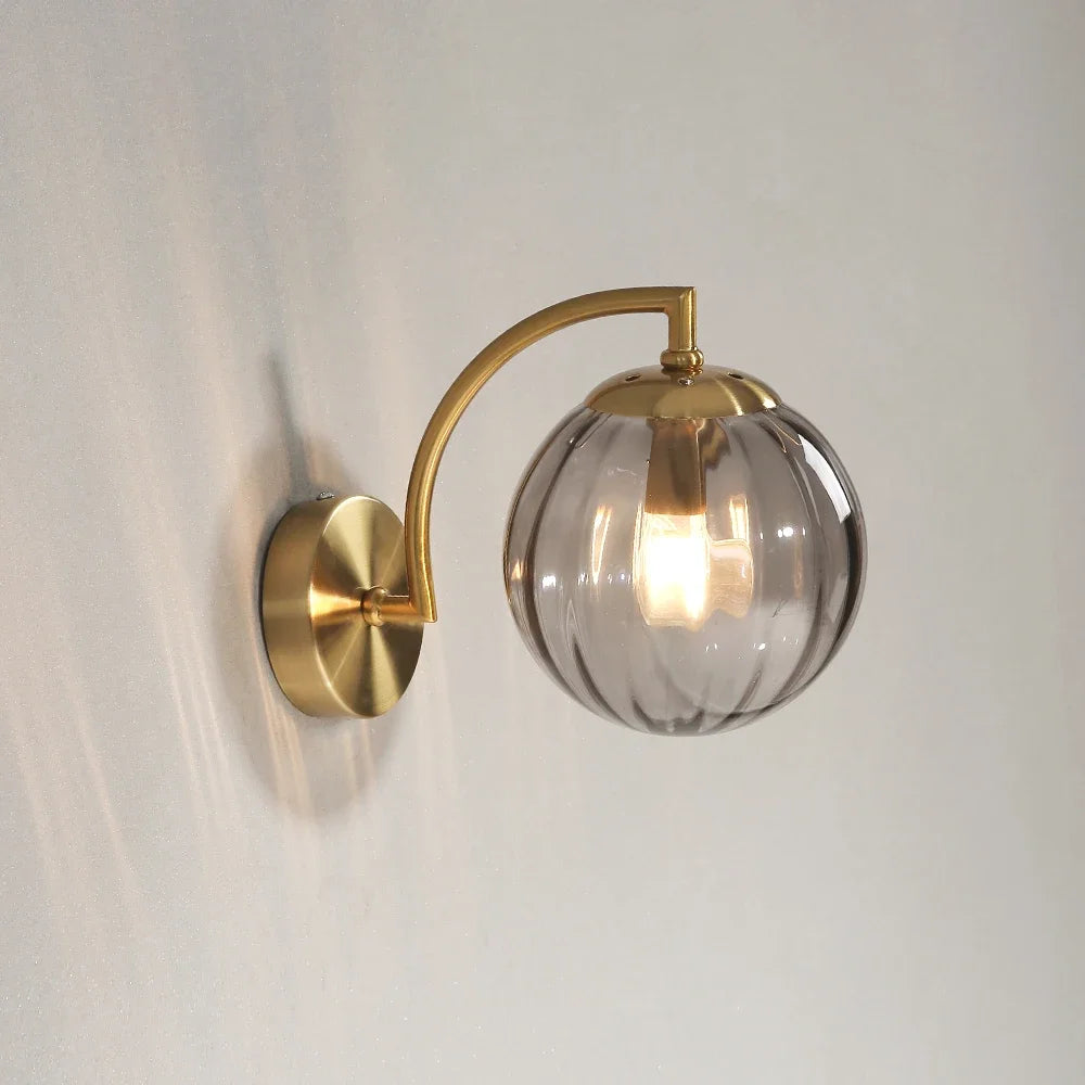 Snooker - Multicolour Glass Wall Sconce E14 Modern Wall Light
