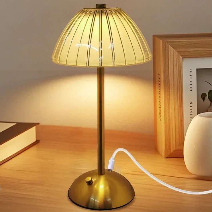 Star Point - Four Shade Options USB Rechargeable Crystal LED Desk Lamp