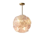 Decorative ceiling light fixture with floral design on a white background