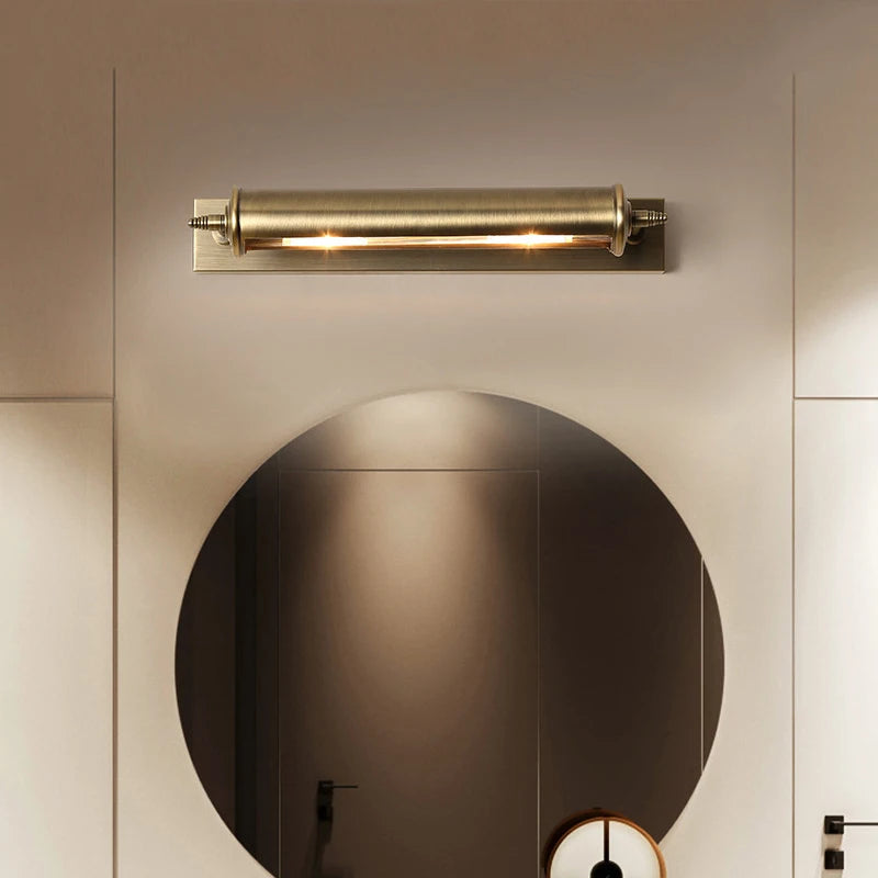 Scroll - Bronze Bathroom Light E14 Picture Mirror Lamp