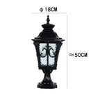 Bishop Pillar Black - Outdoor Pedestal Light E27 Waterproof IP65