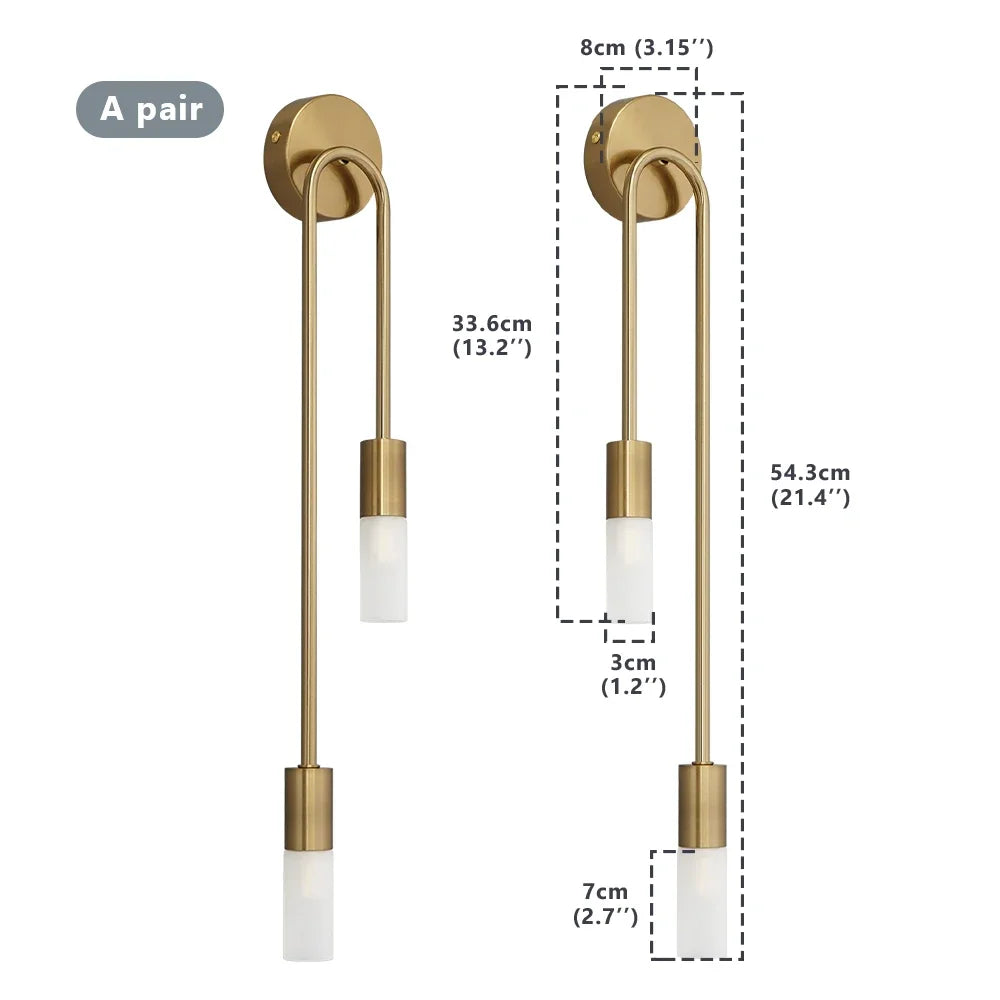 Pulley Gold - Modern Wall Sconce G9 Golden Wall Light