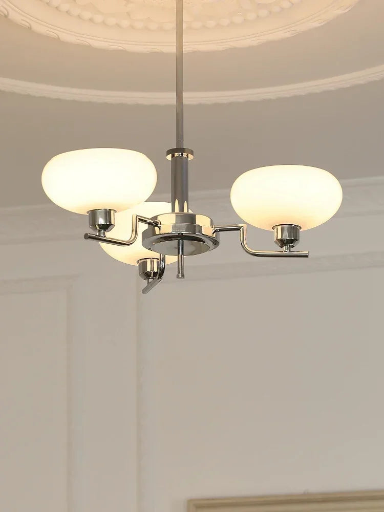 Manifold Chrome 3 - Modern Bauhaus Ceiling Light Fixture E27 Chrome Finish