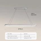 Long Ellipse White - Minimalist Ceiling Pendant Light LED 70/90cm
