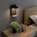 USB Spot Light Black - Minimalist LED Wall Light with USB Charging Port