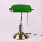 Bank Lamp Green - Classic Table Lamp E27