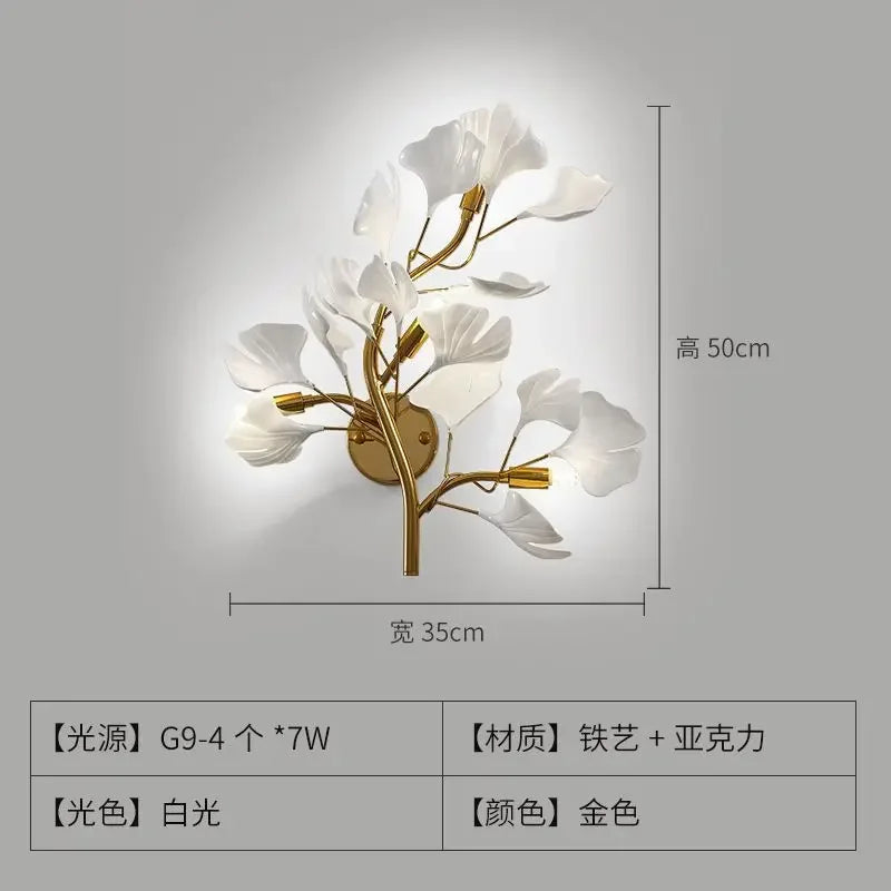 White Bloom Trio (Wall)
