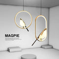 Magpie Ellipse - Gold (Pendant)