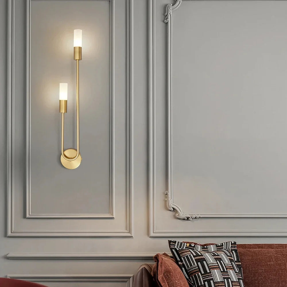 Pulley Gold - Modern Wall Sconce G9 Golden Wall Light