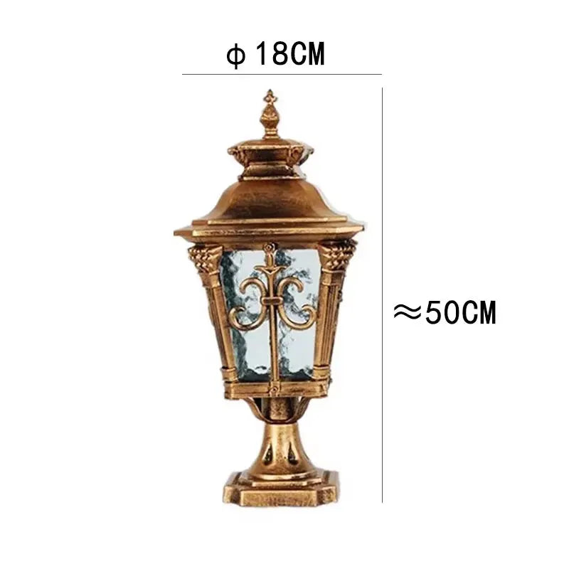 Bishop Pillar Bronze - Outdoor Pedestal Light E27 Waterproof IP65