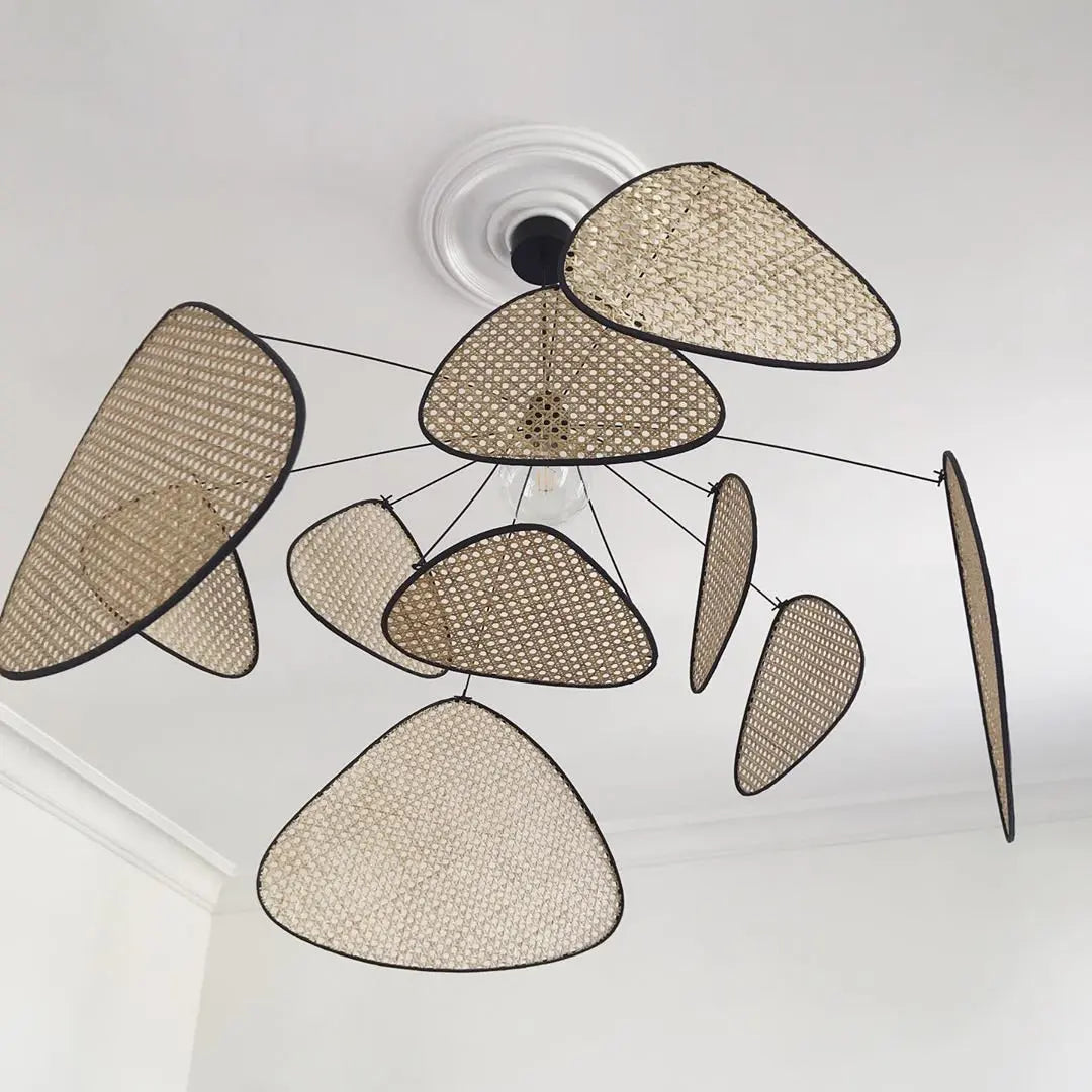 Rattan Canopy - Handcrafted Ceiling Light Fixture Natural Material E27 100/150cm