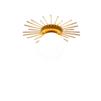 Sundial - Minimalist Golden 25/35cm Ceiling Light Fixture Sun Ray Base G9