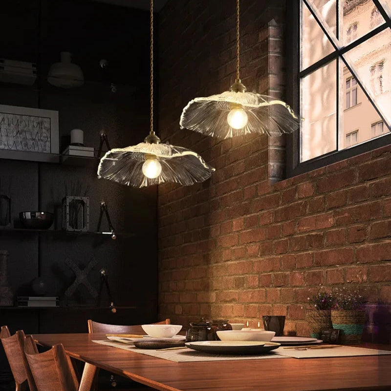 Blossom - Multicolour Glass Pendant Light E27 Art Deco Style