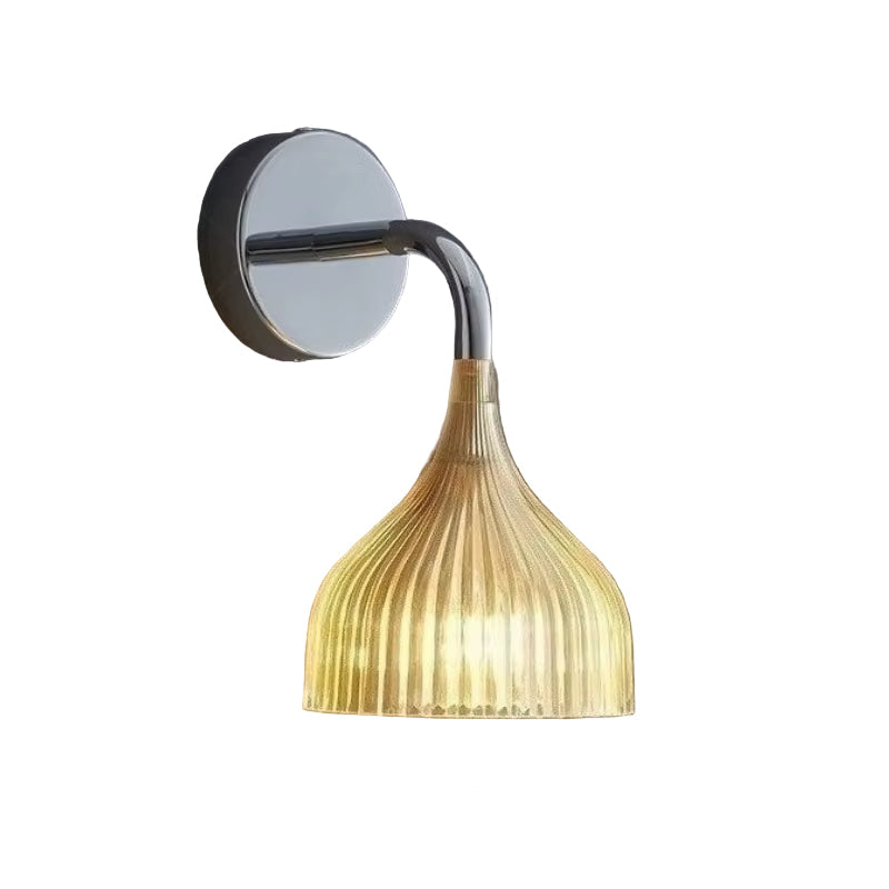 Campana Chrome (Clear/ White/ Yellow) - Modern Glass Wall Sconce