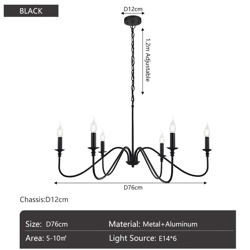 Signo Candle Chandlier - Minimalist Chandelier (4/6/8)
