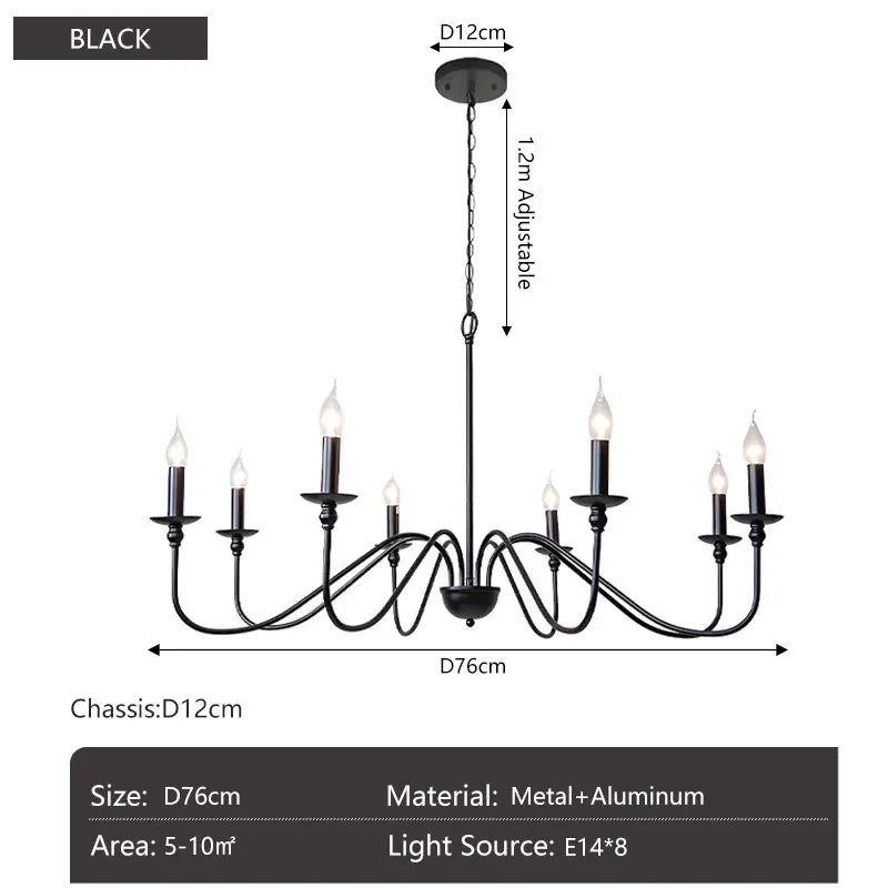 Signo Candle Chandlier - Minimalist Chandelier (4/6/8)