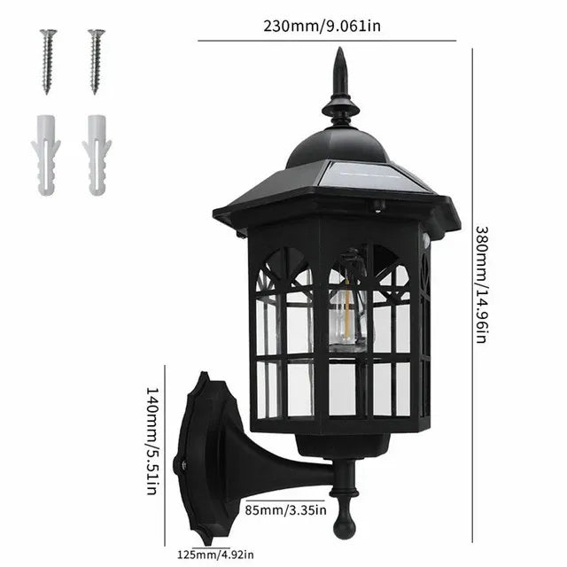 Signo Sol - Auto Sensor Solar Outdoor Wall Light