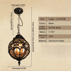 Trinket Pendant Black (S/L) - Outdoor Pendant Light E27 Waterproof IP54