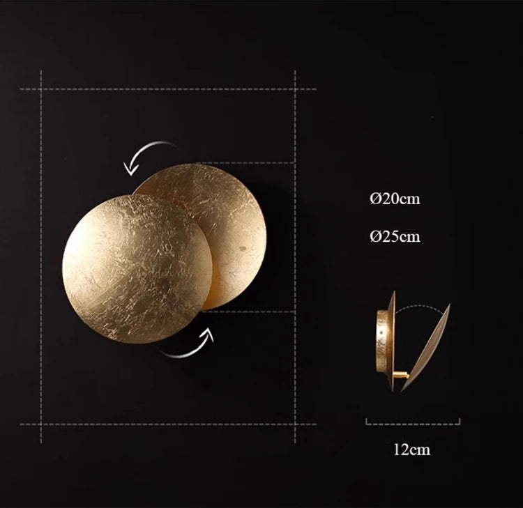 Lunar Eclipse - Moon Phases Wall Sconce Rotatable Cover LED Modern Wall Light