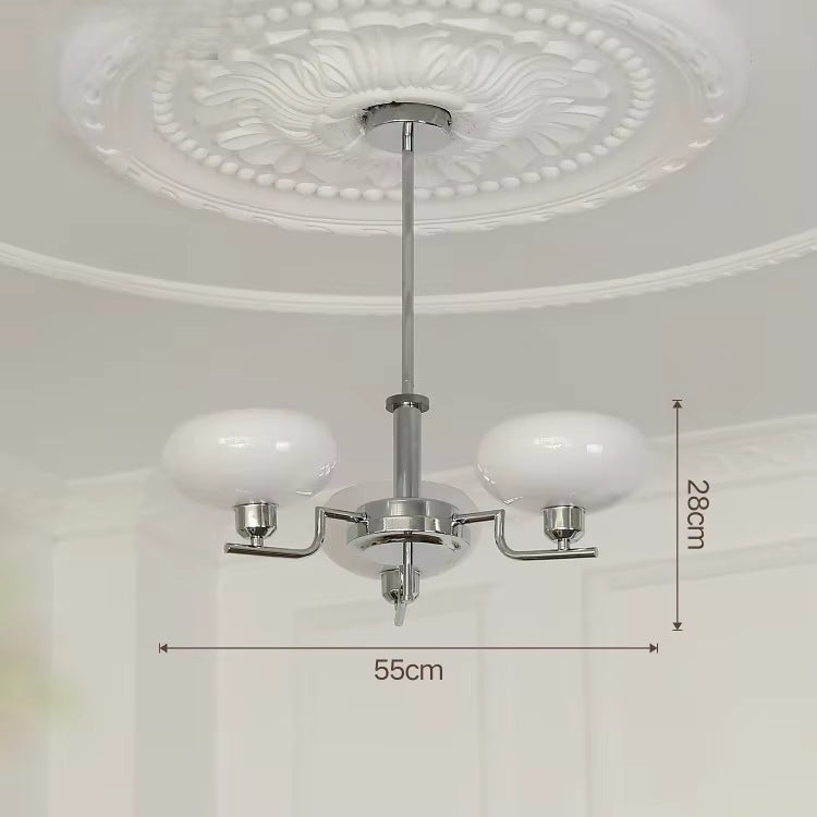 Manifold Chrome 3 - Modern Bauhaus Ceiling Light Fixture E27 Chrome Finish