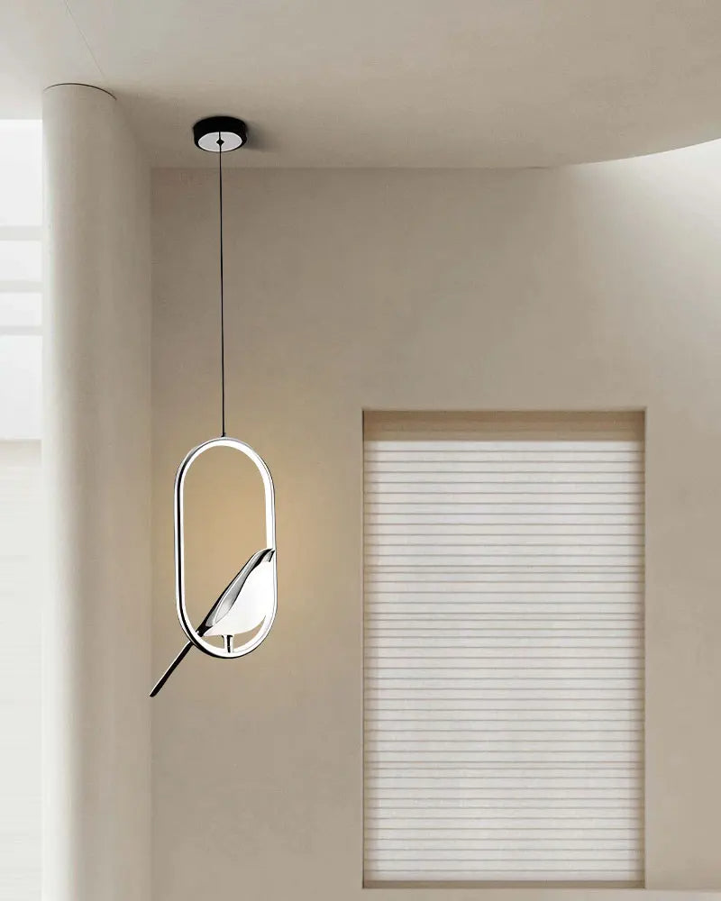 Magpie Ellipse Silver - Modern Ceiling Light Pendant 31W LED