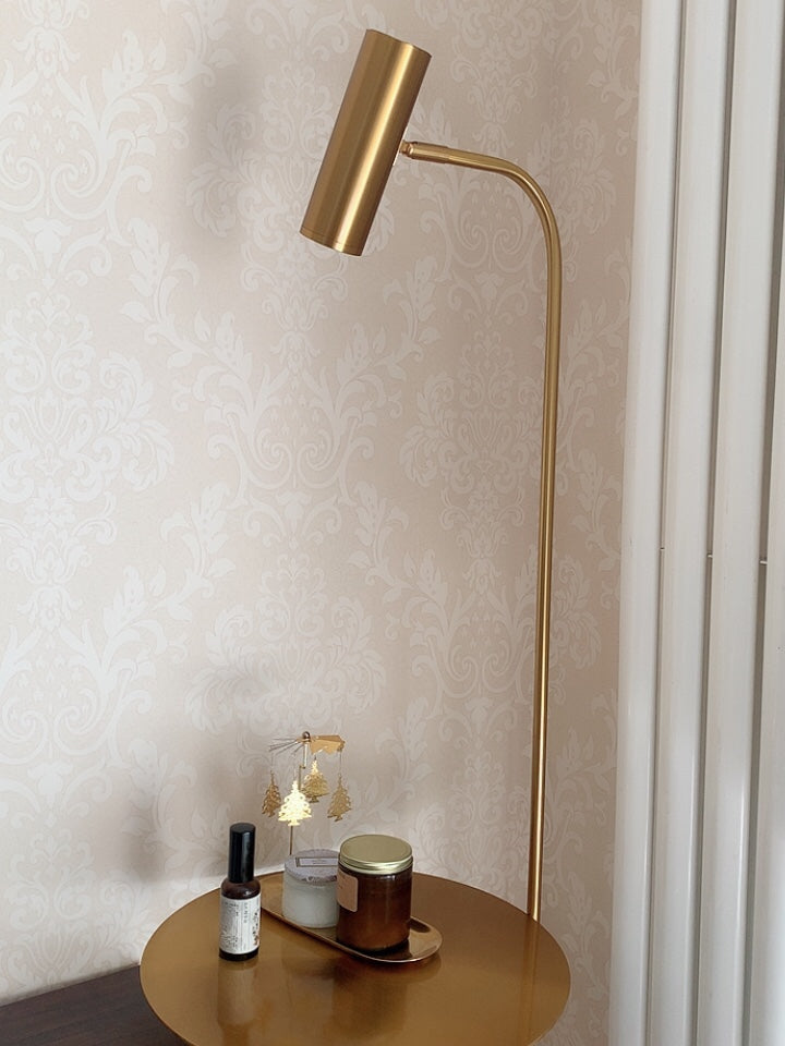 Marble Gold Table - Art Deco Floor Lamp LED Marble Base Gold Body