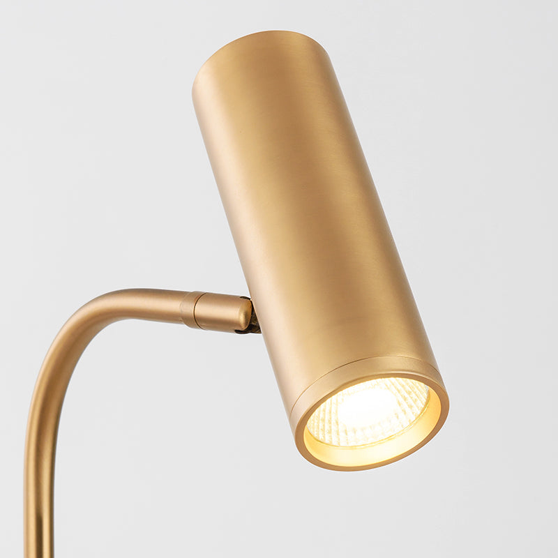 Marble Gold Table - Art Deco Floor Lamp LED Marble Base Gold Body