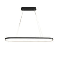 Long Ellipse Black - Minimalist Ceiling Pendant Light LED 70/90cm