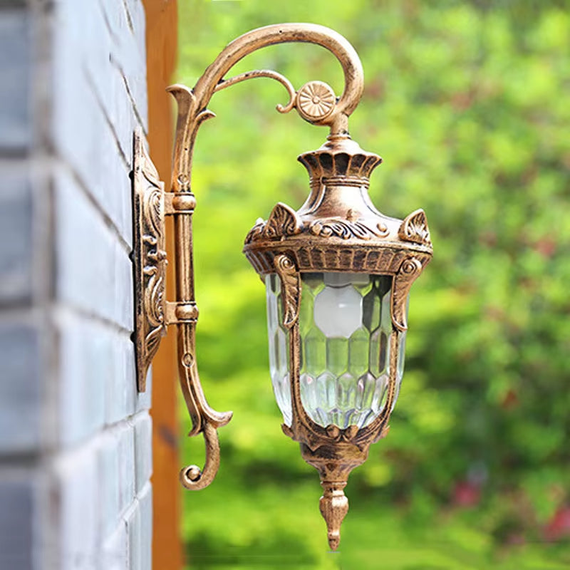 Abbey Bronze - Vintage Outdoor Lighting Waterproof IP65 Wall Sconce E27 Wall Light