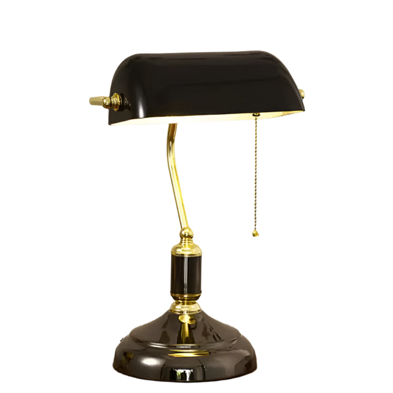 Bank Lamp Black - Classic Table Lamp E27 Vintage Office Desk Lamp