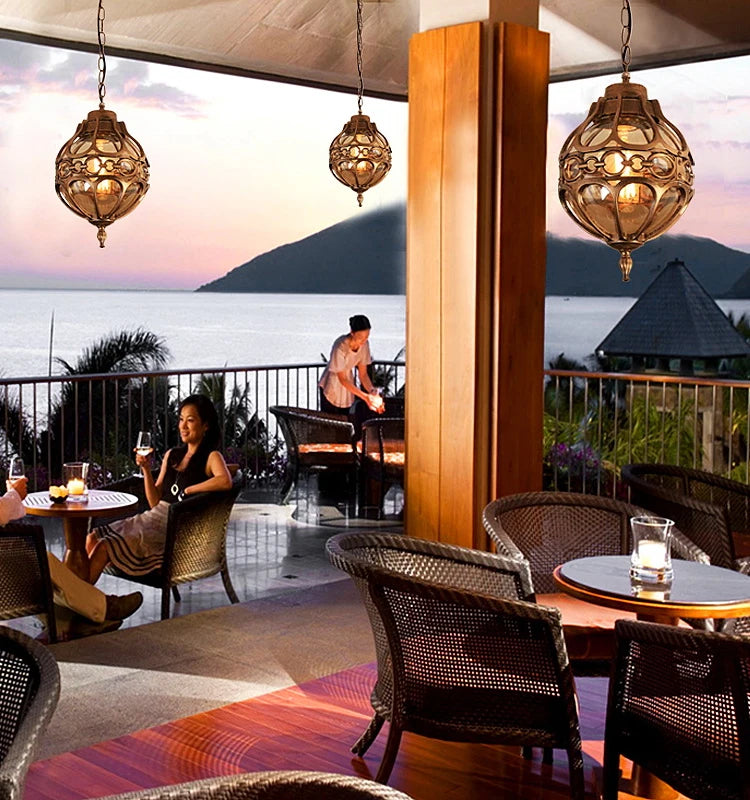 Trinket Pendant Bronze (S/L) - Outdoor Pendant Light E27 Waterproof IP54