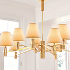 Clip on Chandelier Lampshades (White/ Linen/ Black) - 6pcs