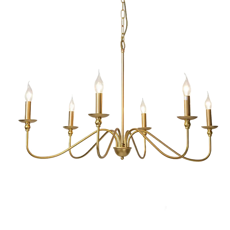 Aurena Candle Chandelier - Modern Minimalist Chandelier (4/6/8)