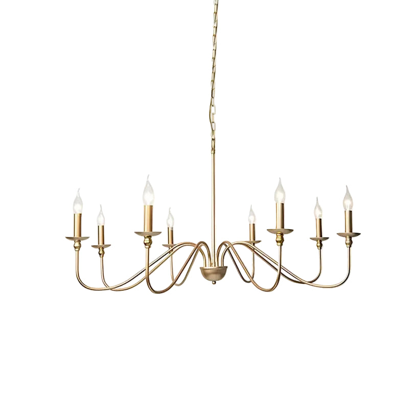 Aurena Candle Chandelier - Modern Minimalist Chandelier (4/6/8)