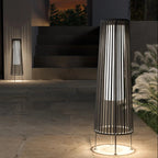 Rattan Wicker - Outdoor Floor Lamp Waterproof IP65 LED 10W