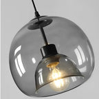 Globelet Grey (20/25cm) - Glass Pendant Lamp